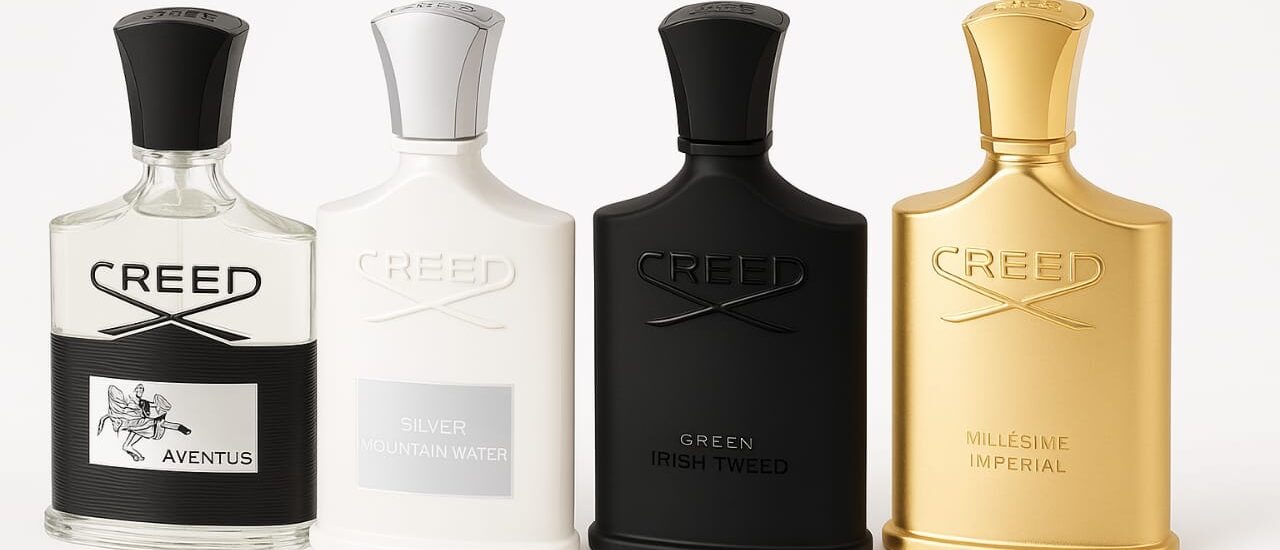 Creed Aventus perfume bottle – a bestselling luxury scent for men