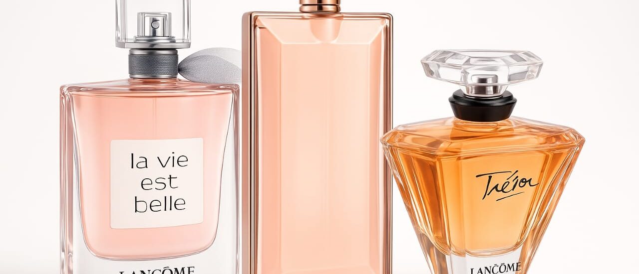 A bottle of Lancôme’s La Vie Est Belle perfume – a fragrance loved by women worldwide