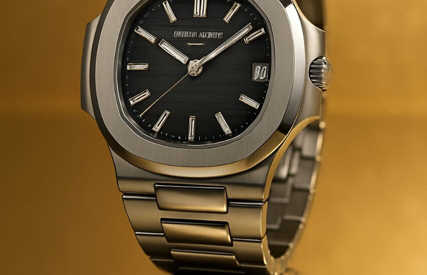 “Elegant Patek Philippe watch on a wrist, symbolizing luxury in Pakistan”