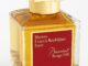 Baccarat Rouge 540 luxury perfume bottle with elegant background