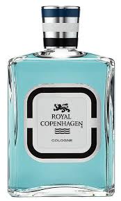 Bottle of Royal Copenhagen perfume with its classic design