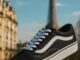 "Young man wearing Vans Old Skool sneakers standing on an urban skate ramp in Karachi, Pakistan."