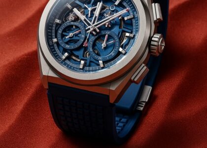 “Zenith Chronomaster Sport Rainbow watch featuring a multicolored sapphire bezel, El Primero 3600 movement, and a white dial, showcasing bold Swiss luxury design.”