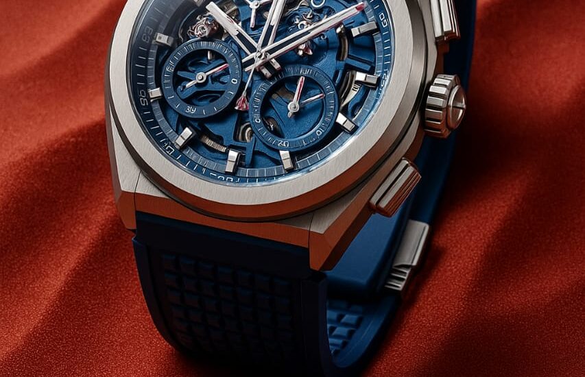 “Zenith Chronomaster Sport Rainbow watch featuring a multicolored sapphire bezel, El Primero 3600 movement, and a white dial, showcasing bold Swiss luxury design.”