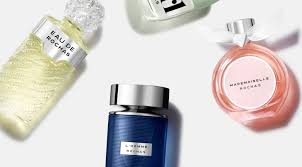 Classic Rochas perfumes bottles showcasing French elegance